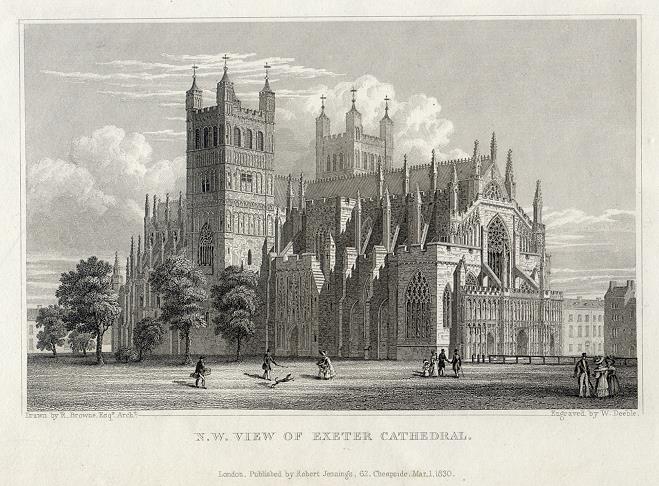 Devon, Exeter Cathedral, 1830