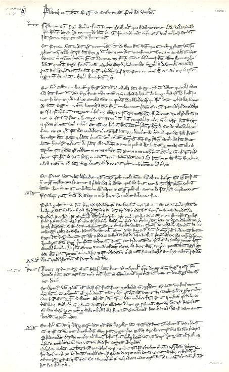 Placitorum Abbreviatio example from Henry III, facsimile of 1819