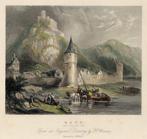 Germany, Katz on the Rhine, 1836