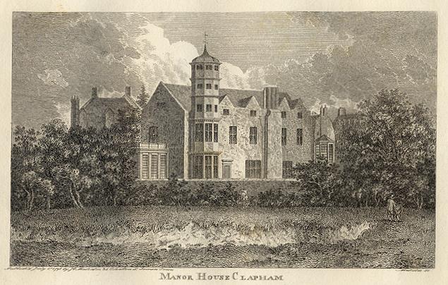 London, Manor House at Clapham, 1800