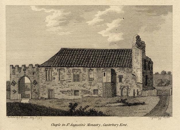 Kent, Chapel in St.Augustin's Monastery, Canterbury, 1786