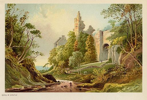 Scotland, Roslin Castle, 1894