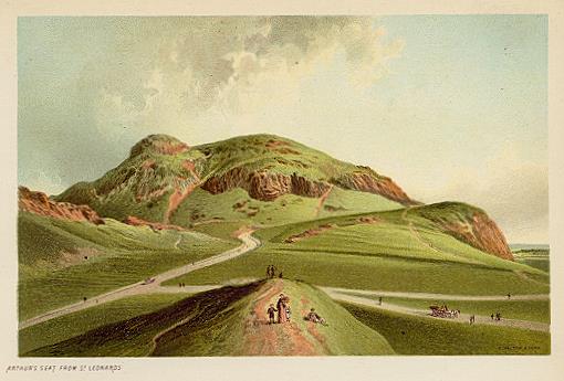 Scotland, Arthur's Seat from St.Leonard's, 1894