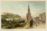 Scotland, Princes Street Edinburgh, looking west, 1894