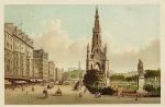 Scotland, Sir Walter Scott's Monument and Princes Street, Edinburgh, 1894