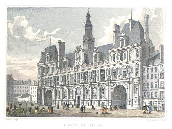 Paris, Hotel de Ville, 1840