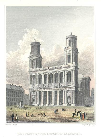 Paris, Church of St.Sulpice, 1840