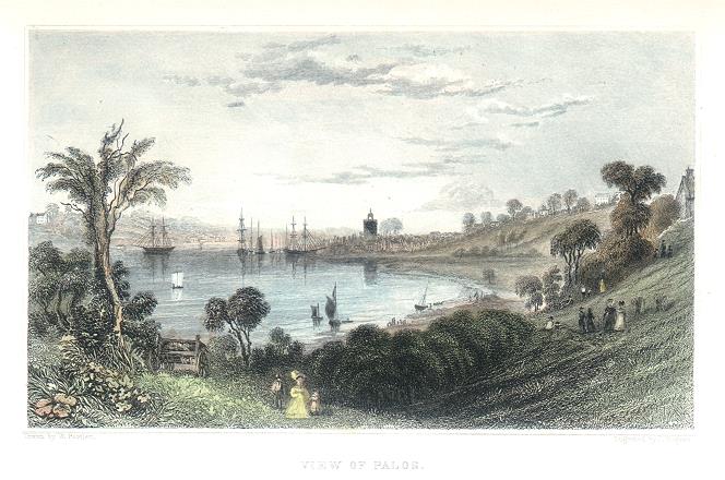 Greece, Pylos view, 1840