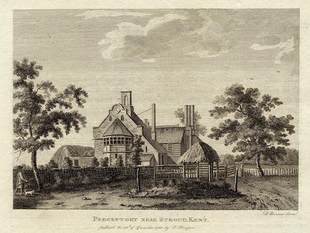 Kent, Mansion of the Knights Templars at Stroud, 1786