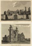 Leicester Abbey (of St.Mary de Pratis, 2 prints), 1786