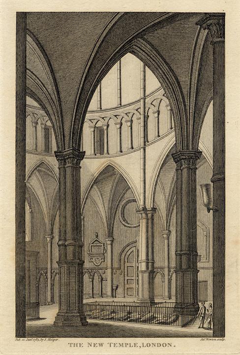 London, The New Temple Church, 1786