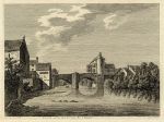 Monmouth, Monmow Gate & Bridge, 1786