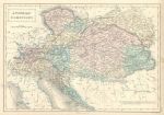 Austrian Dominions map, 1856