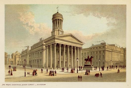 Scotland, Glasgow, Royal Exchange in Queen Street, 1894