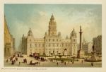 Scotland, Glasgow, New Municipal Buildings in St.George Square, 1894