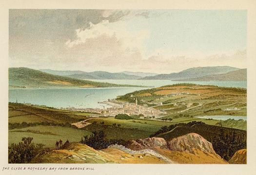 Scotland, The Clyde & Rothesay from Barone Hill, 1894