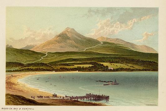 Scotland, Brodick Bay & Goatfell, 1894