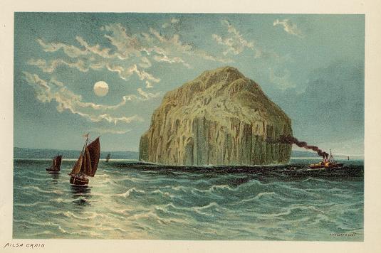 Scotland, Ailsa Craig, 1894