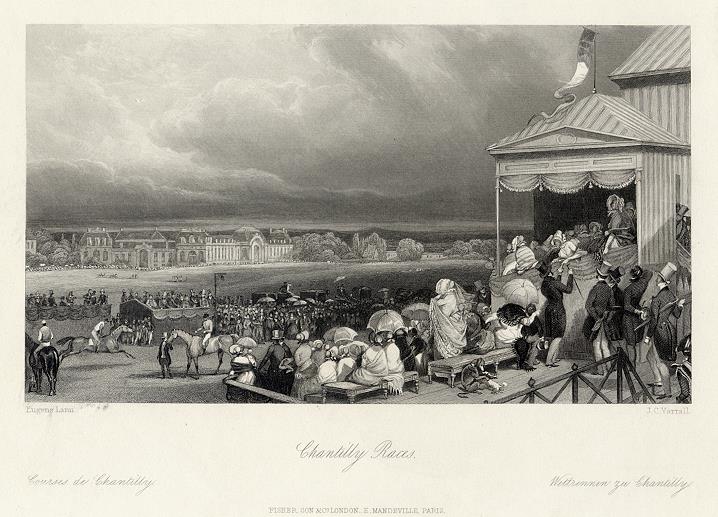 France, Paris, Chantilly Races, 1844