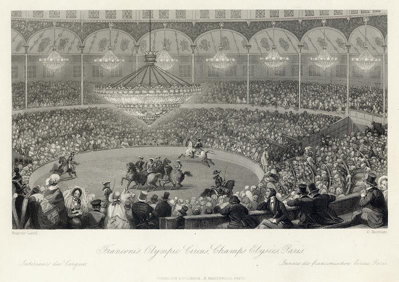 France, Paris, Franconi's Olympic Circus, 1844