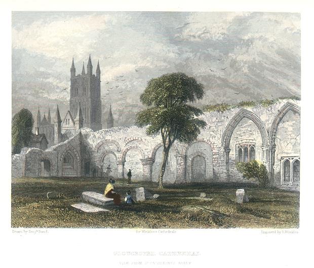 Gloucester Cathedral, 1836