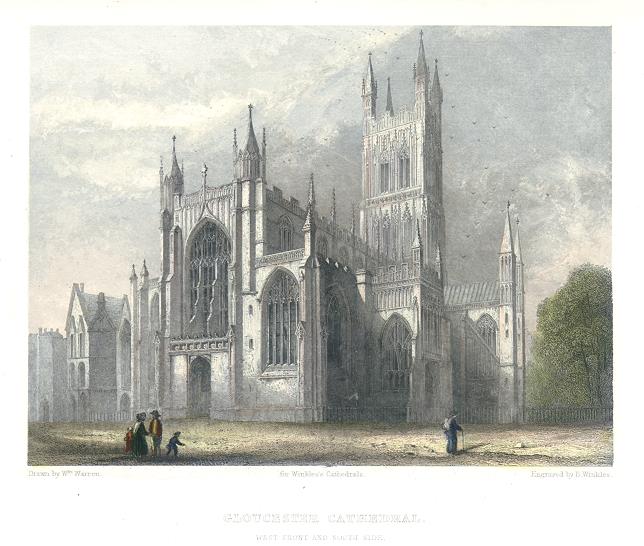 Gloucester Cathedral, 1836