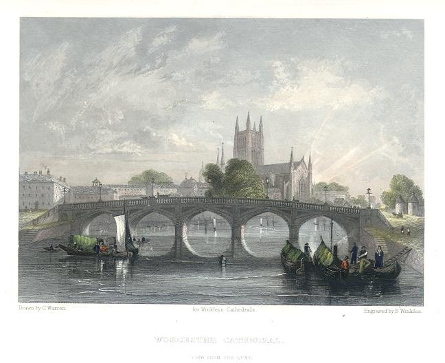 Worcester Cathedral, 1836