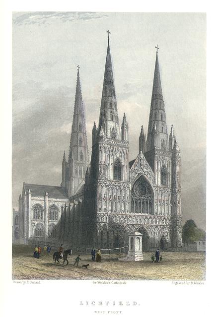 Lichfield Cathedral, 1836