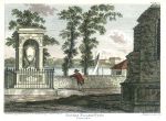 London, Sir Hans Sloane's Tomb in Chelsea, 1800