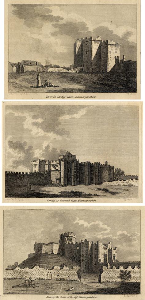 Wales, Cardiff Castle, 1786