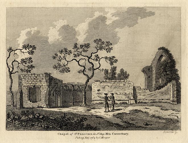 Kent, Canterbury, Chapel of St.Pancrace in St. Augustine's Monastery, 1786