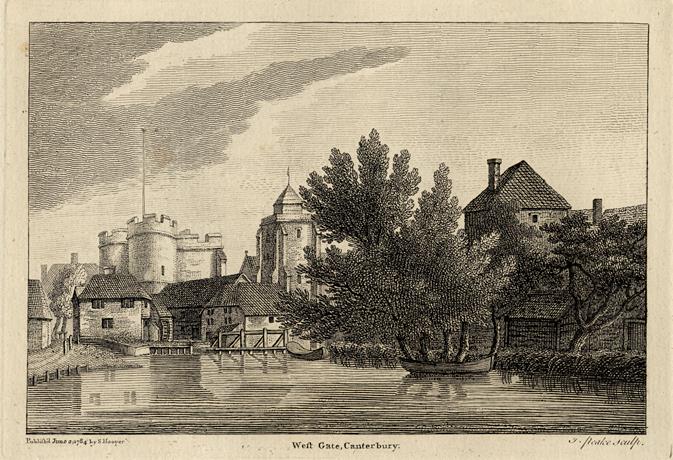 Kent, Canterbury, West Gate, 1786