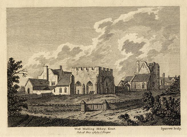 Kent, West Malling Abbey, 1786