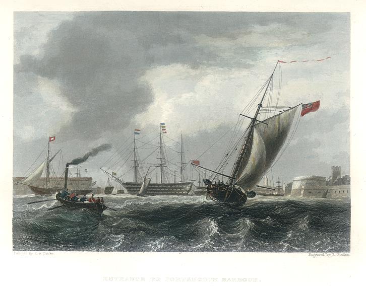 Hampshire, Entrance to Portsmouth Harbour, 1842