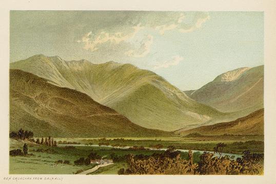 Scotland, Ben Gruachan from Dalmall, 1894