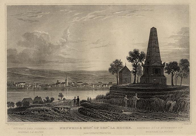 Germany, Neuweid & Monument of Gen. La Hoche, 1832