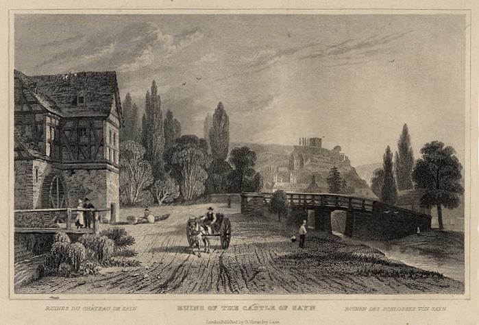 Germany, Ruins of the Castle of Sayn, 1832