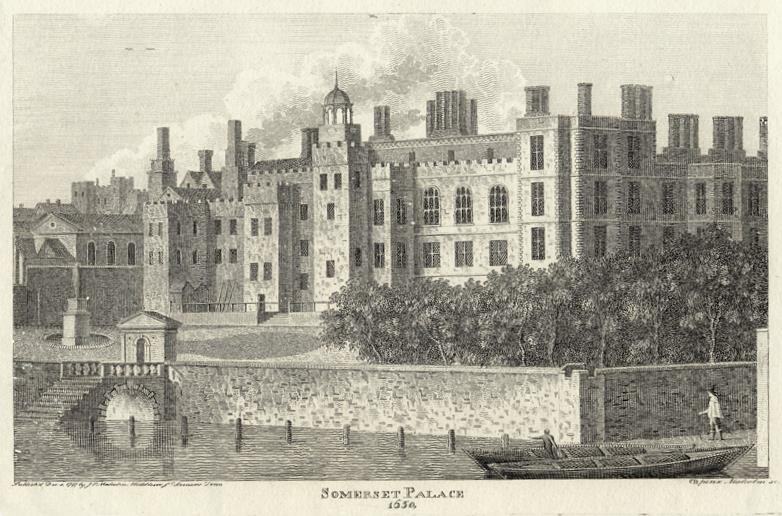 London, Somerset Palace in 1650, 1800