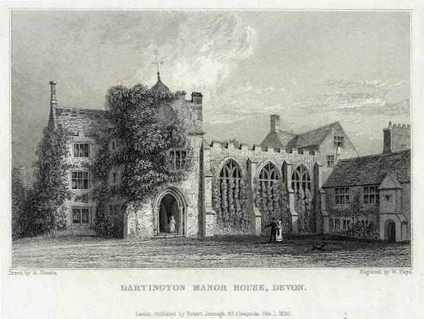 Devon, Dartington Manor House, 1830