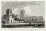 Devon, Paignton, Church & Episcopal Palace, 1830