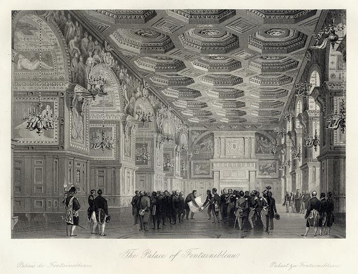 France, Paris, Fontainbleau interior, 1844