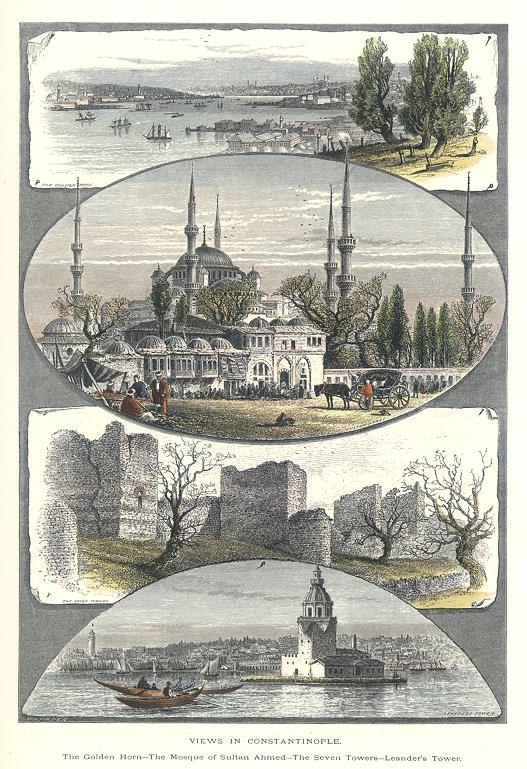 Turkey, Istanbul, views in Constantinople, 1875