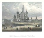 Russia, Moscow, Cathedral of St.Basil, 1845