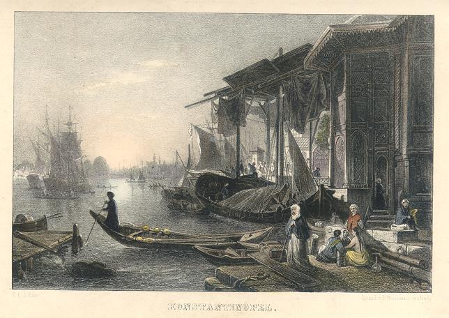 Turkey, Constantinople, stone lithograph, 1830