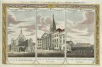 London, Westminster Hall, Covent Garden & St.Georges Church in Bloomsbury, 1790