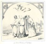 The Three Mages (Les Rois Mages), stone lithograph, 1835