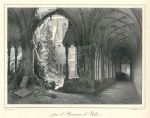 Cloisters, stone lithograph by Biermann, 1835