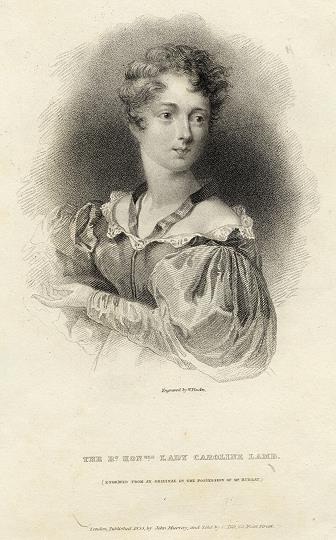 Lady Caroline Lamb (friend of Byron), 1834