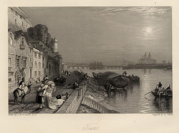 France, River Loire, Tours, 1837