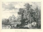 Country Scene (Paysage), stone lithograph by Eduard Hostein, 1835